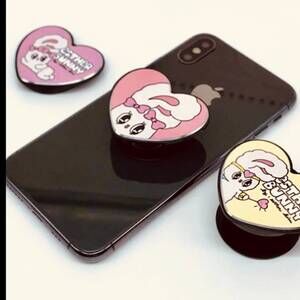 Esther Bunny Cell Phone Holder*YELLOW HEART or ESTHER LAYING DOWN